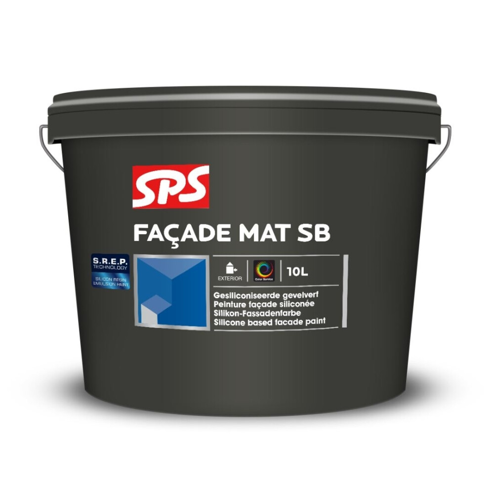 Sps facade mat sb wit l/kl 10 ltr