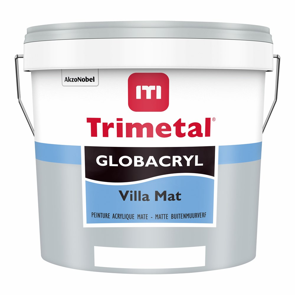 Globacryl villa mat wit/aw 5 ltr new