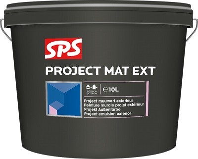 Afbeelding voor Sps project mat ext. zwart 10 ltr