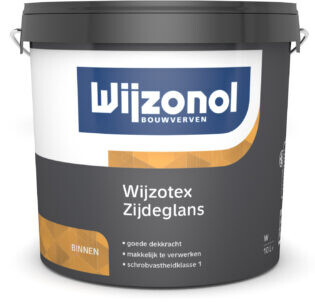 Afbeelding voor Wijzotex zijdeglans wit/ l.kl. 10 ltr